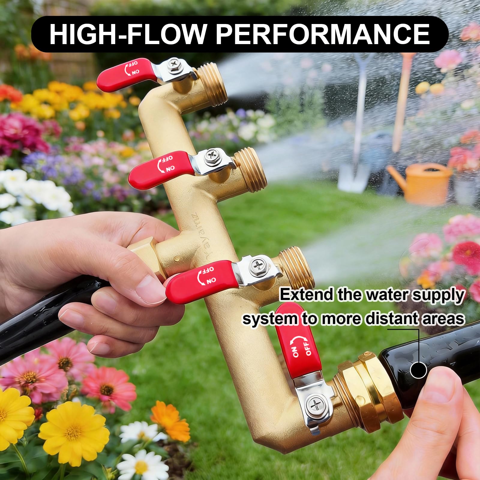 Yayamz 3/4 inch faucet compatibility fits most North American hoses.