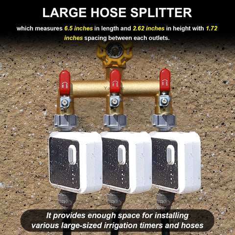 Yayamz outdoor faucet installation with hex inlet for tool-free setup