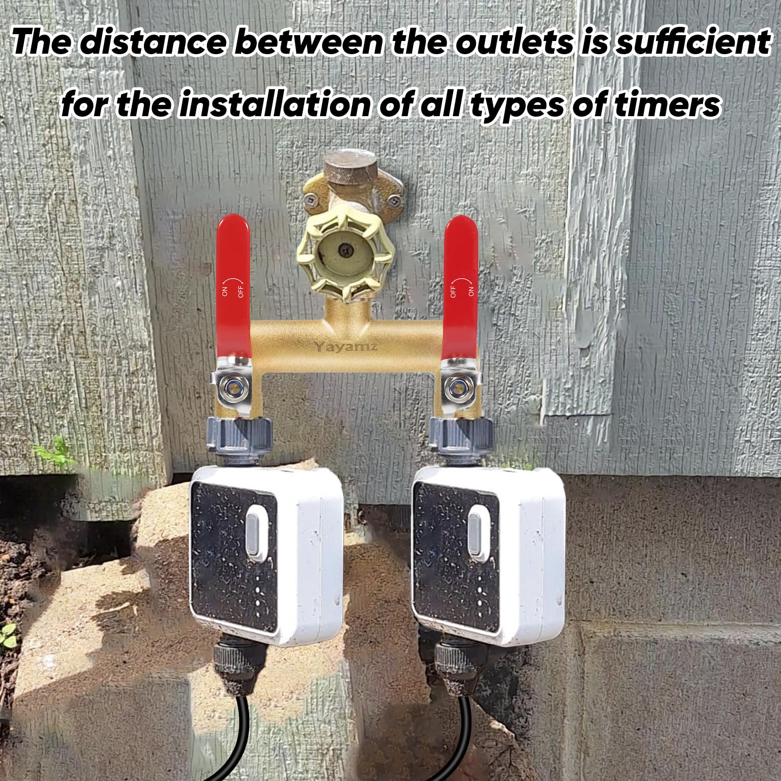 Yayamz vertical outlet design reduces strain on connections.