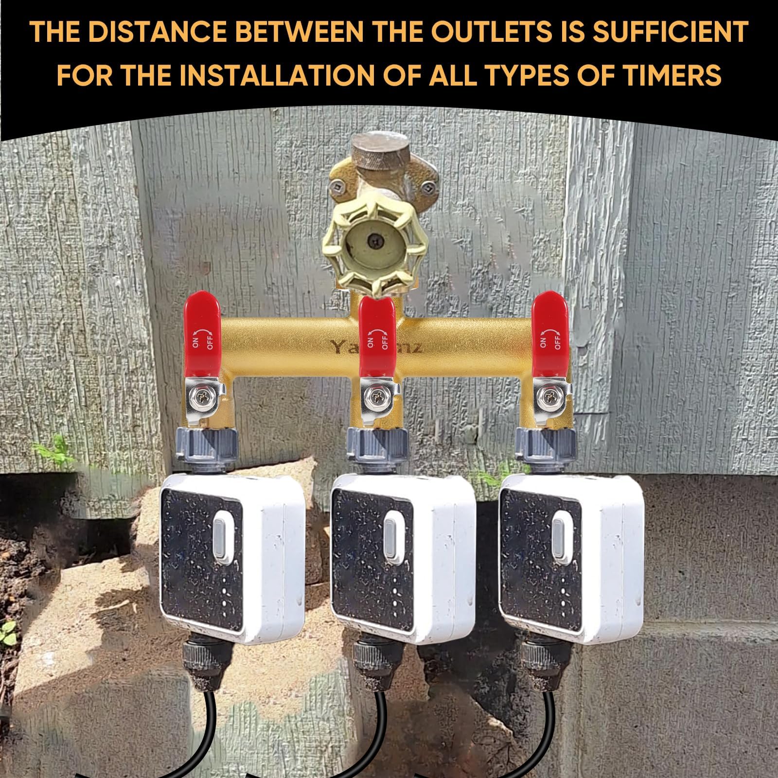 Yayamz vertical outlet design reduces strain on connections.