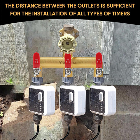 Yayamz vertical outlet design reduces strain on connections.