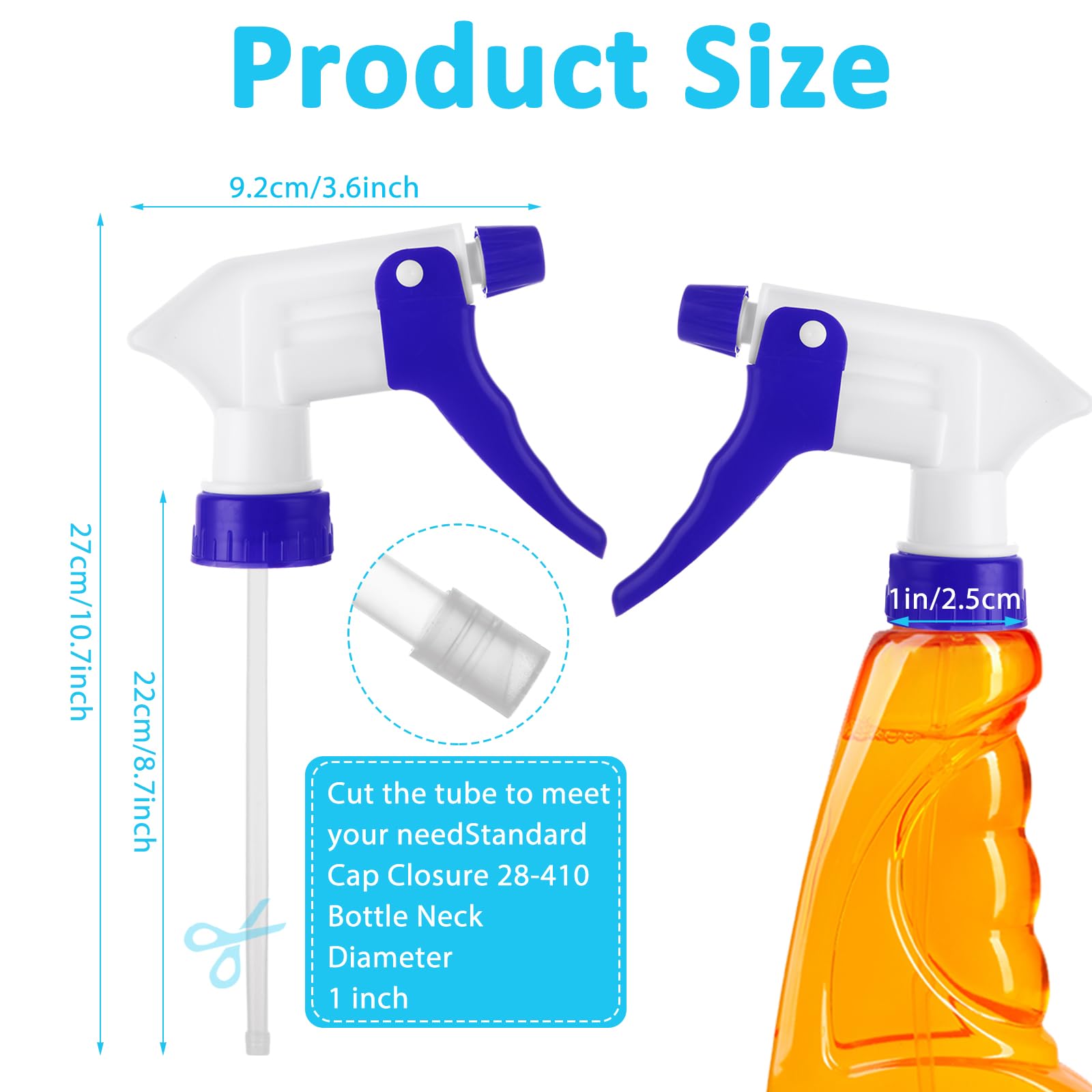 YAYODS 3-mode adjustable nozzle offering spray, jet, and off functions.