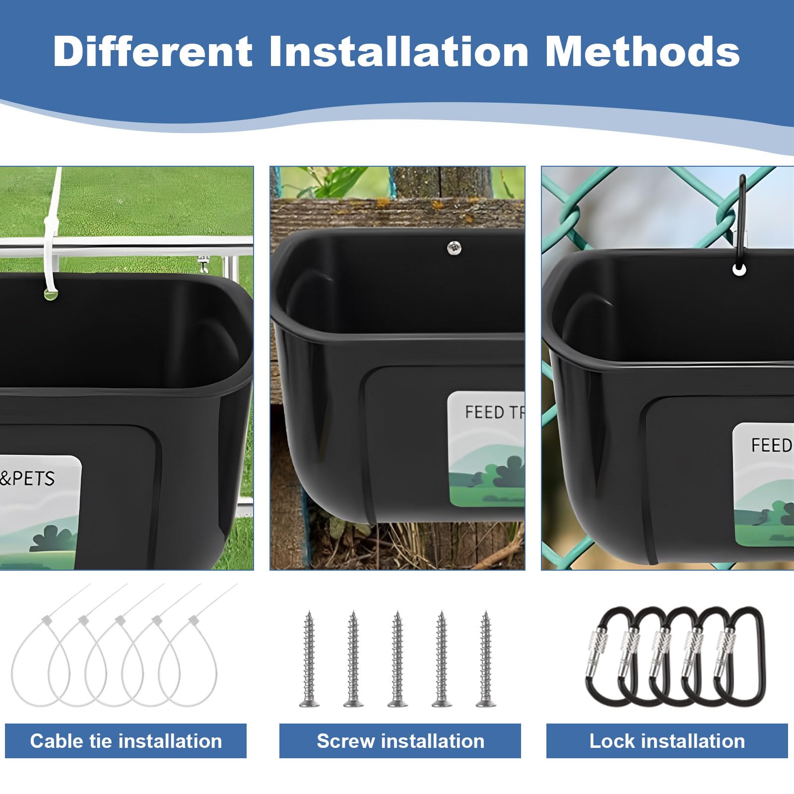 YAYODS water trough for poultry provides reliable water or minerals.