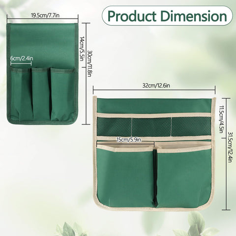YBB garden tool pouch mesh pockets hold small items neatly.