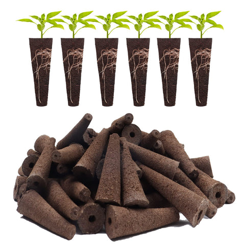 YBB hydroponic grow sponges 50-pack for clean seed starting and easy setup
