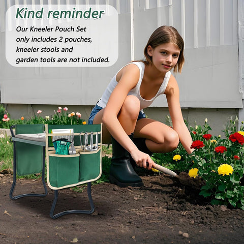 YBB kneeler pouch keeps spades and gloves organized outdoors.