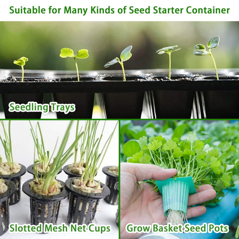 YBB colorful plant labels helping organize hydroponic seedlings