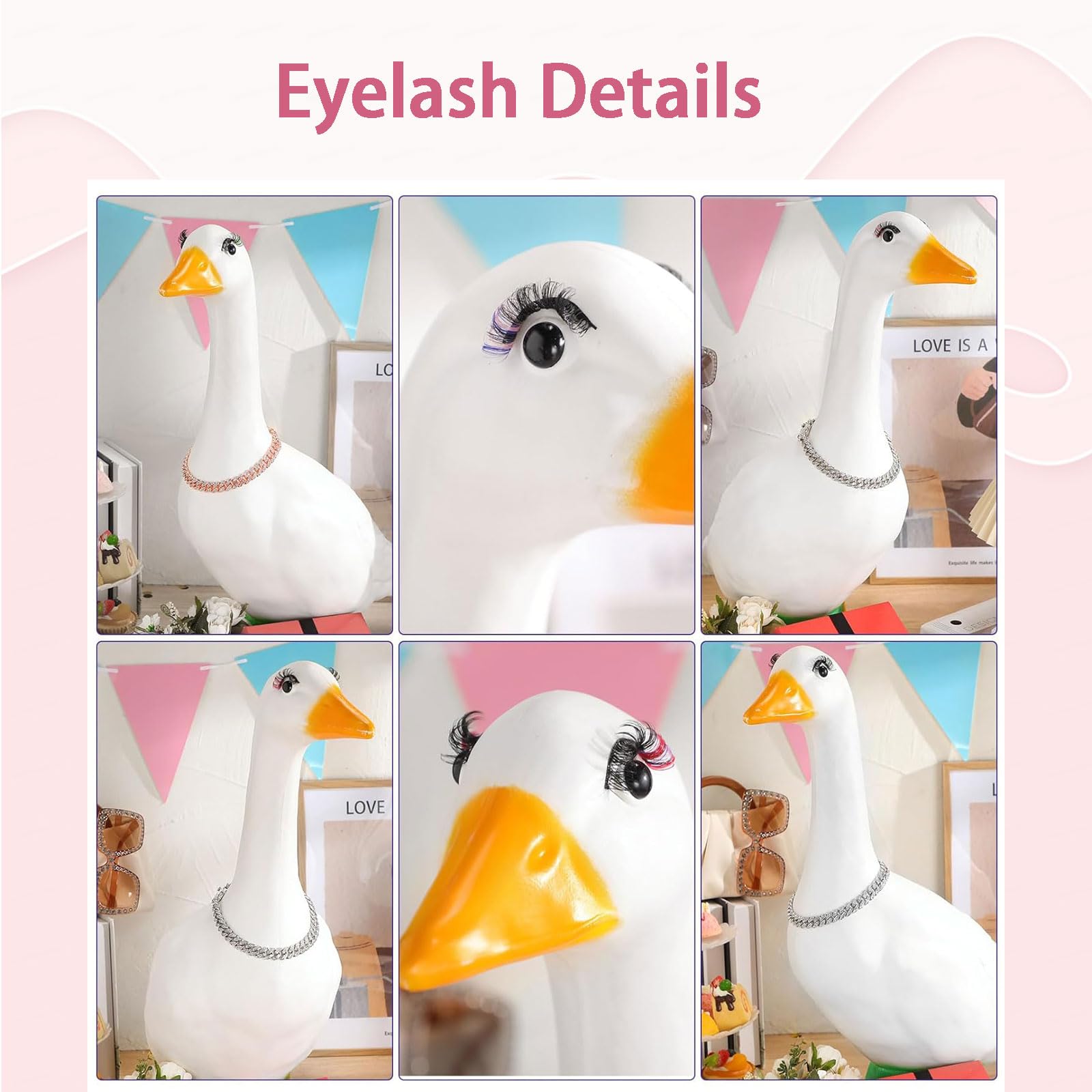 YBBOTT feather trim creates a lush, festive fringe for outdoor goose attire.