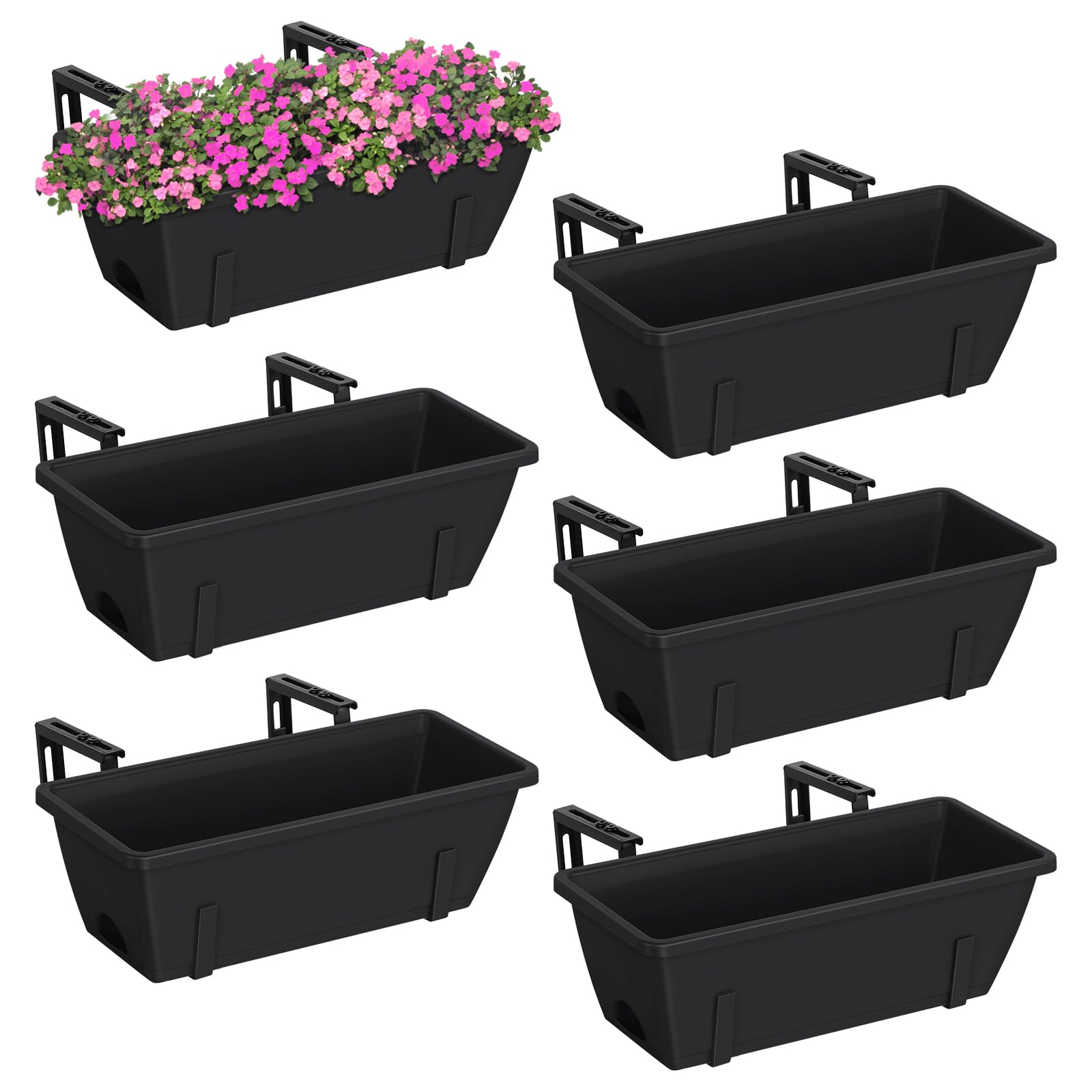 YBING railing planter boxes on a balcony ideal for herbs and small flowers