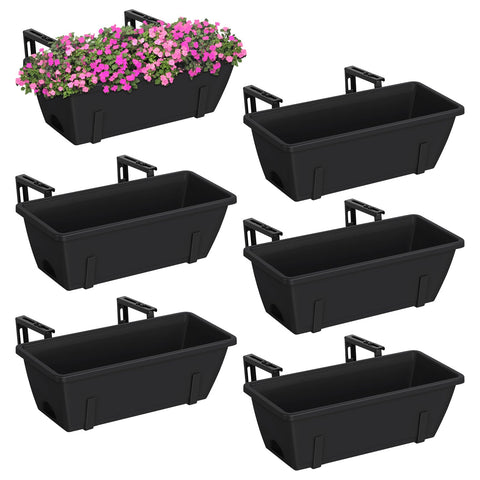YBING railing planter boxes on a balcony ideal for herbs and small flowers
