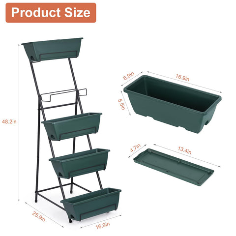 Illustrated assembly guide for the YBING vertical garden bed