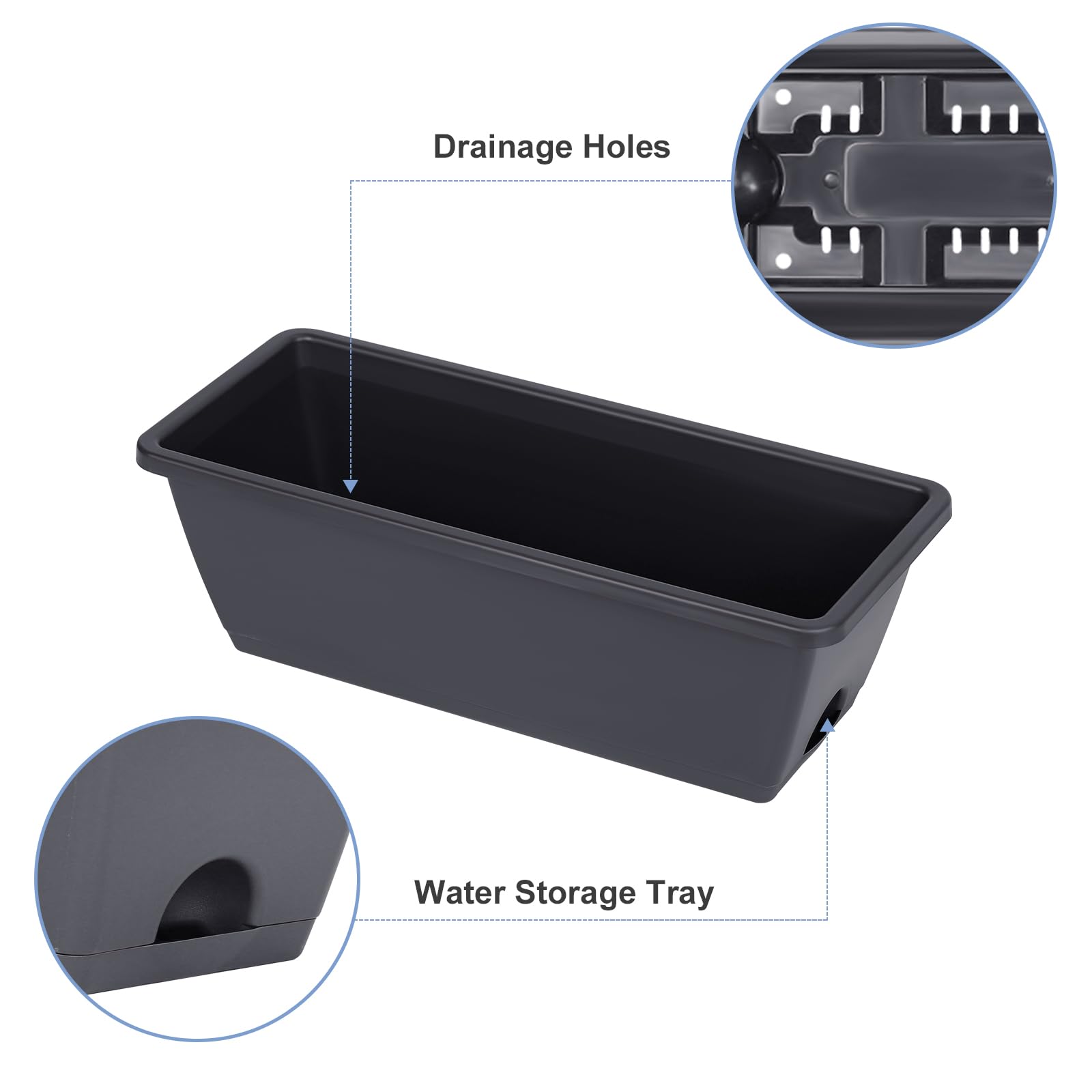 YBING removable water storage tray helps prevent drainage loss