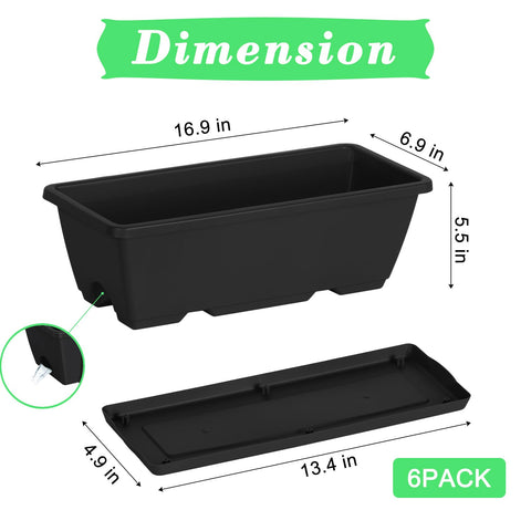 Window installation of YBING planters with brackets shown