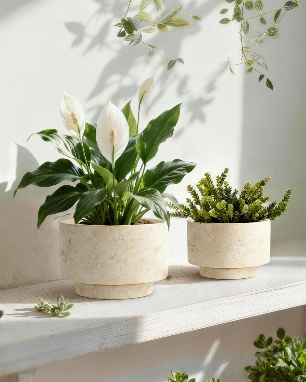 Drainage-hole planter by YBX YIBOXUAN, silicone plug included for moisture control.