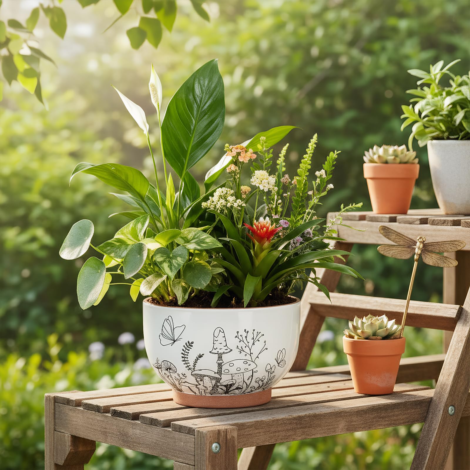 YBX YIBOXUAN handmade planter with durable craft for year-round display.