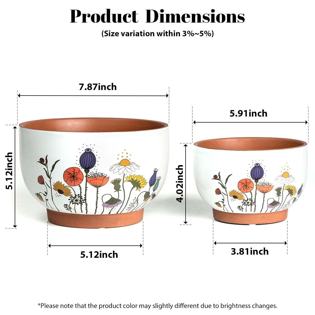 YBX YIBOXUAN two-pack planter set for versatile planting.