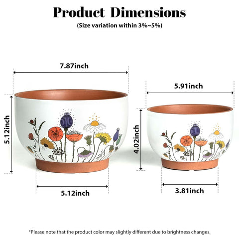 YBX YIBOXUAN two-pack planter set for versatile planting.