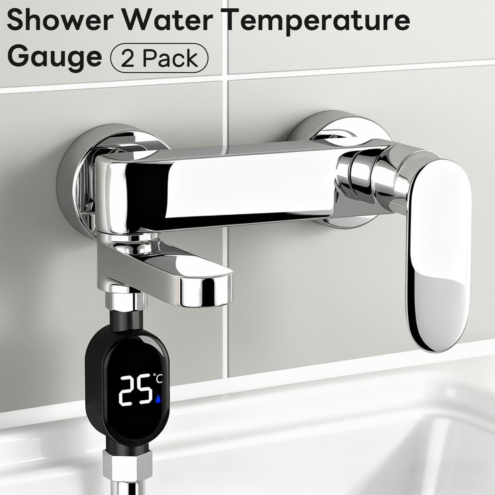 Two-pack design ideal for multiple bathrooms or as a backup thermometer.