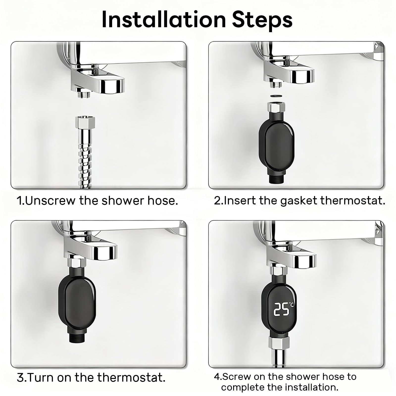 Touch-screen activation provides fast, convenient temperature readings.