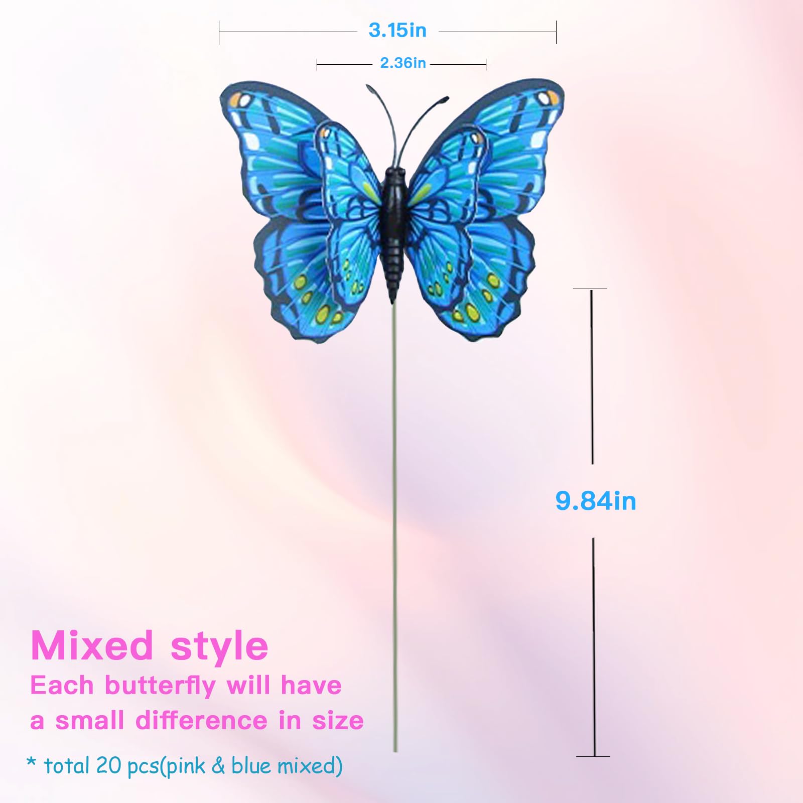 YCCHN bendable metal stake lets you flexibly arrange along pathways.
