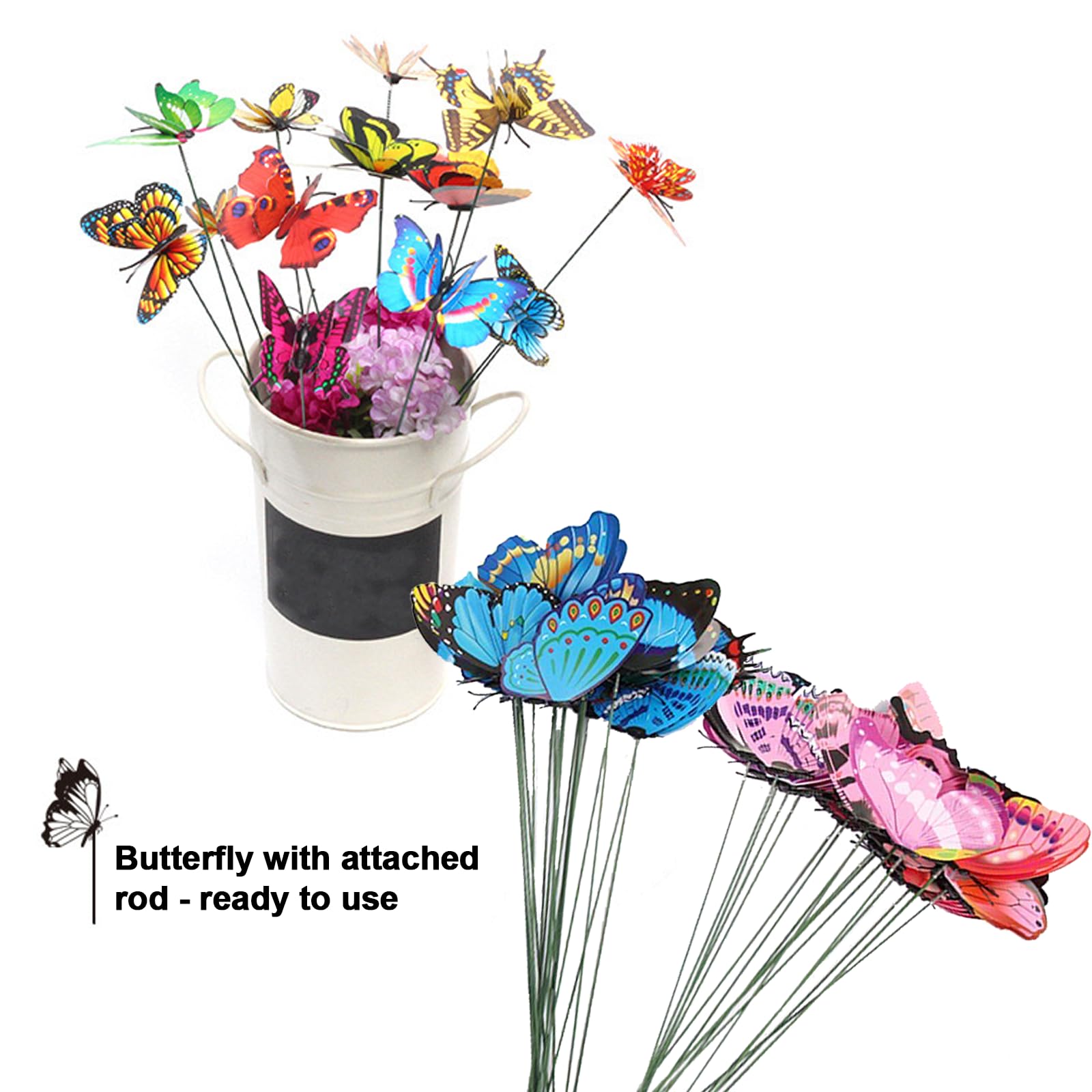 Easy installation into soil or around tree branches for quick setup.