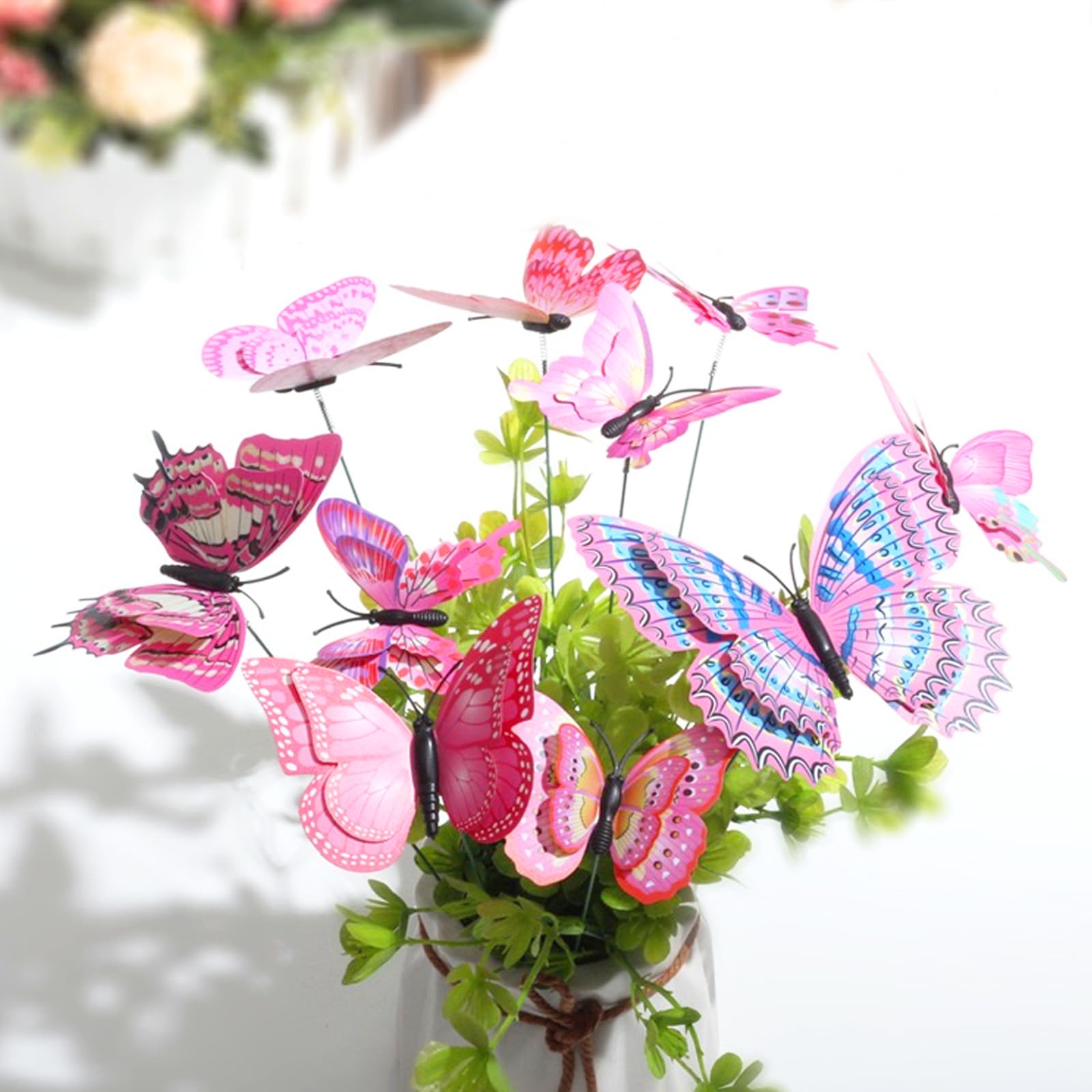 Indoor-outdoor use suitable butterfly stakes from YCCHN.