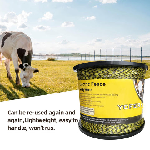YCFERESY easy-install fencing with reel compatibility for quick setups.