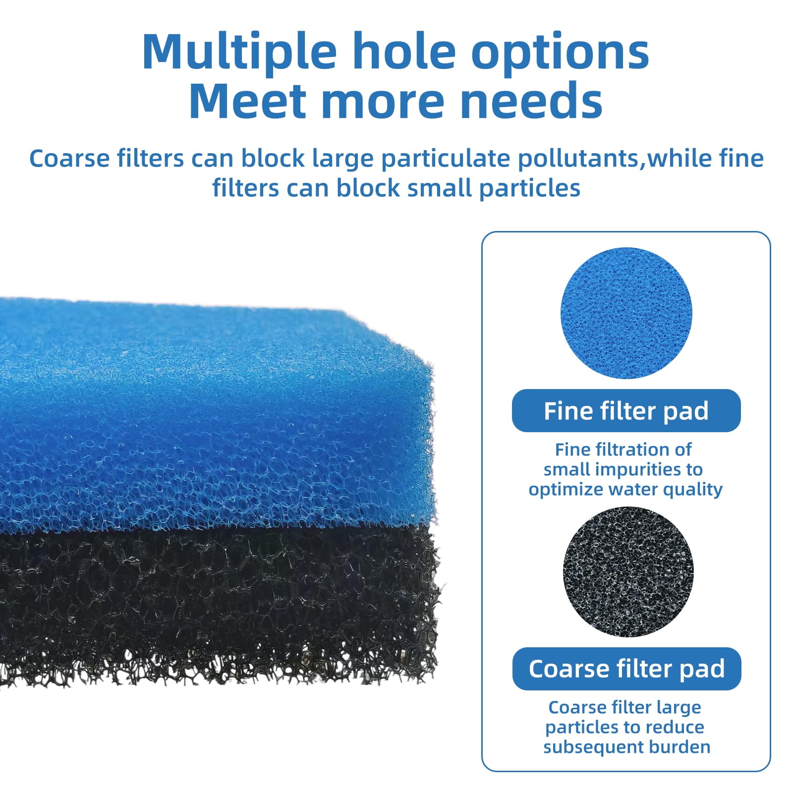 ychmzp pond filter pads packaging note to ensure proper setup