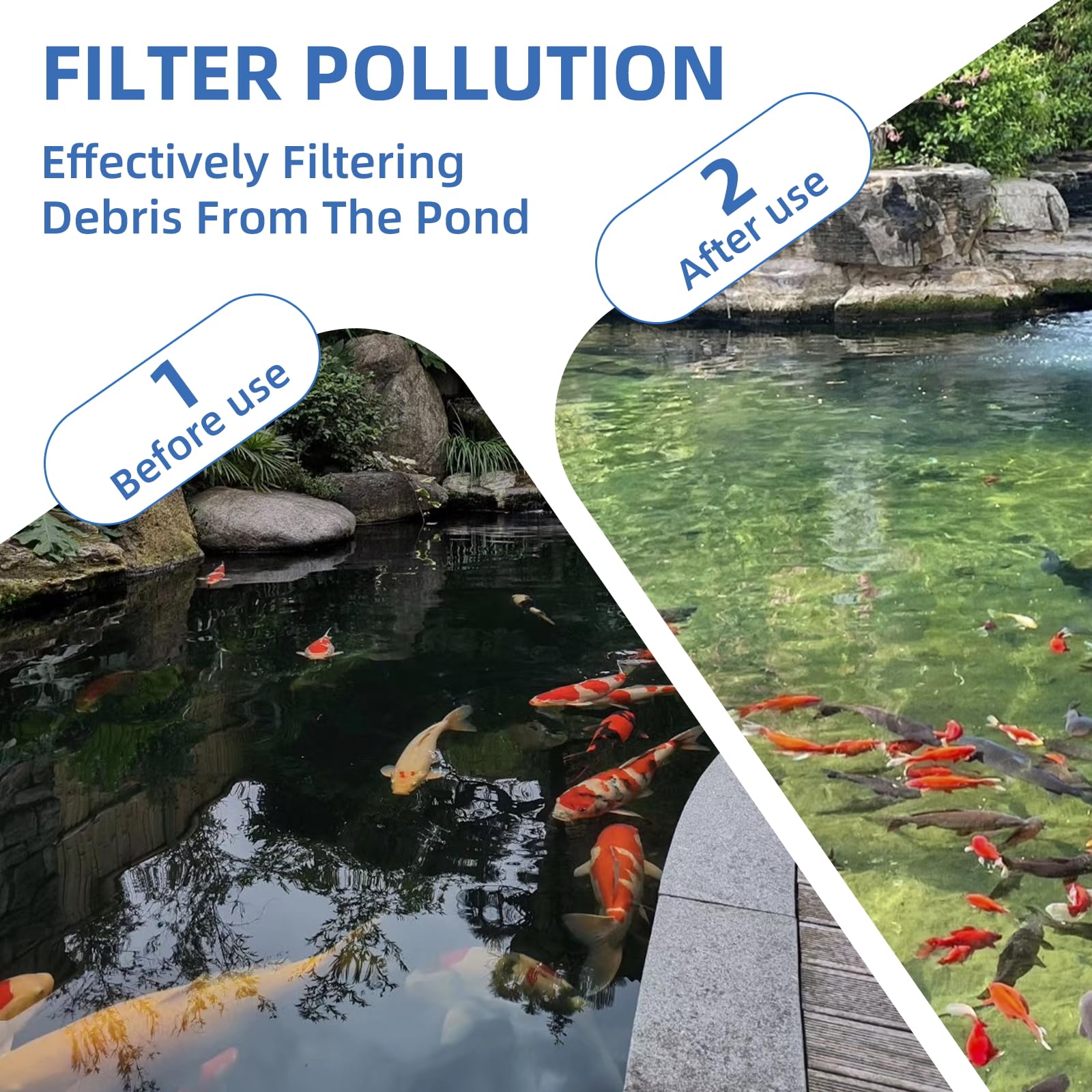 ychmzp pond filter pads replacement cadence guidance for pond maintenance