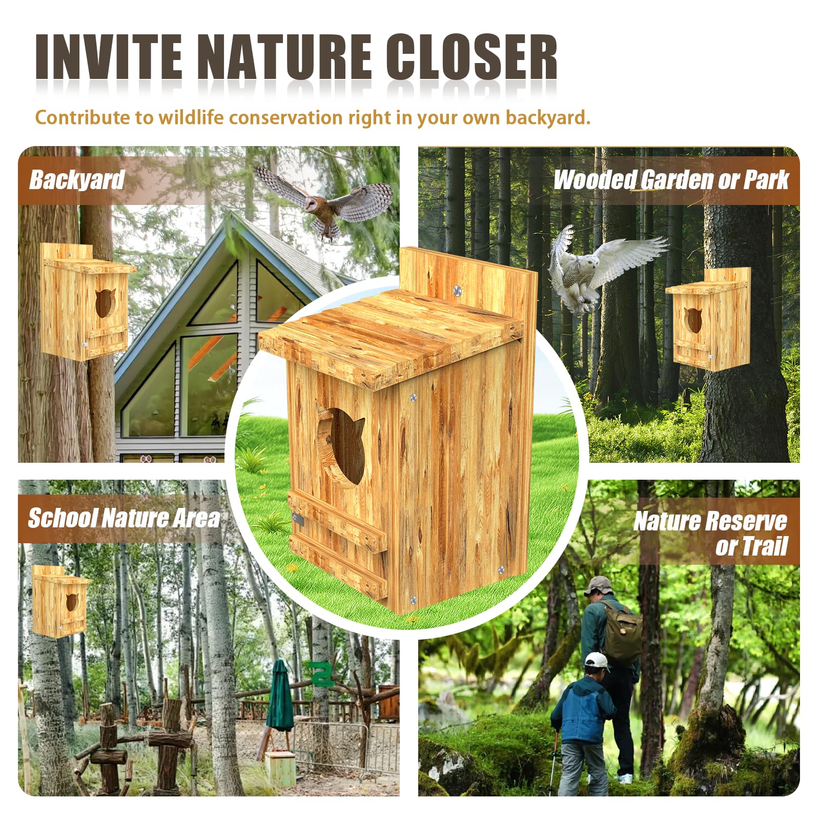 Yckcrc nest box ships with wood shavings for immediate setup.