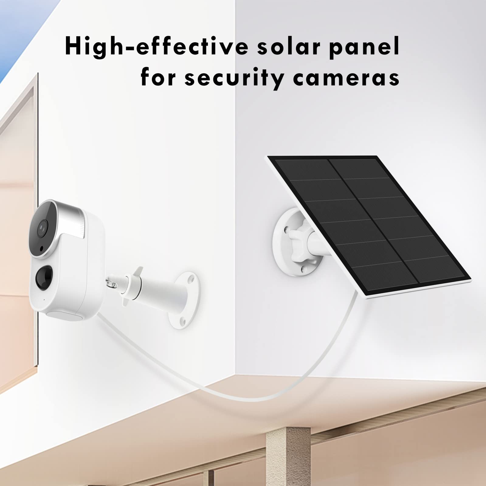 YCTechCam 9.8 ft solar panel cable enables flexible camera placement