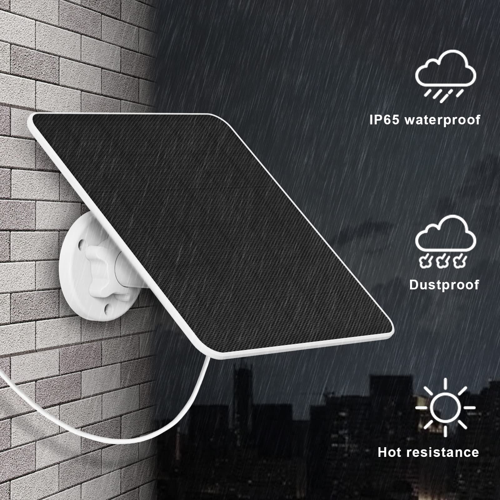 YCTechCam IP65 waterproof design for tough weather