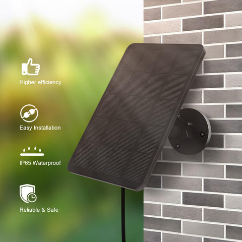 360-degree adjustable bracket on YCTechCam solar panel for sun exposure