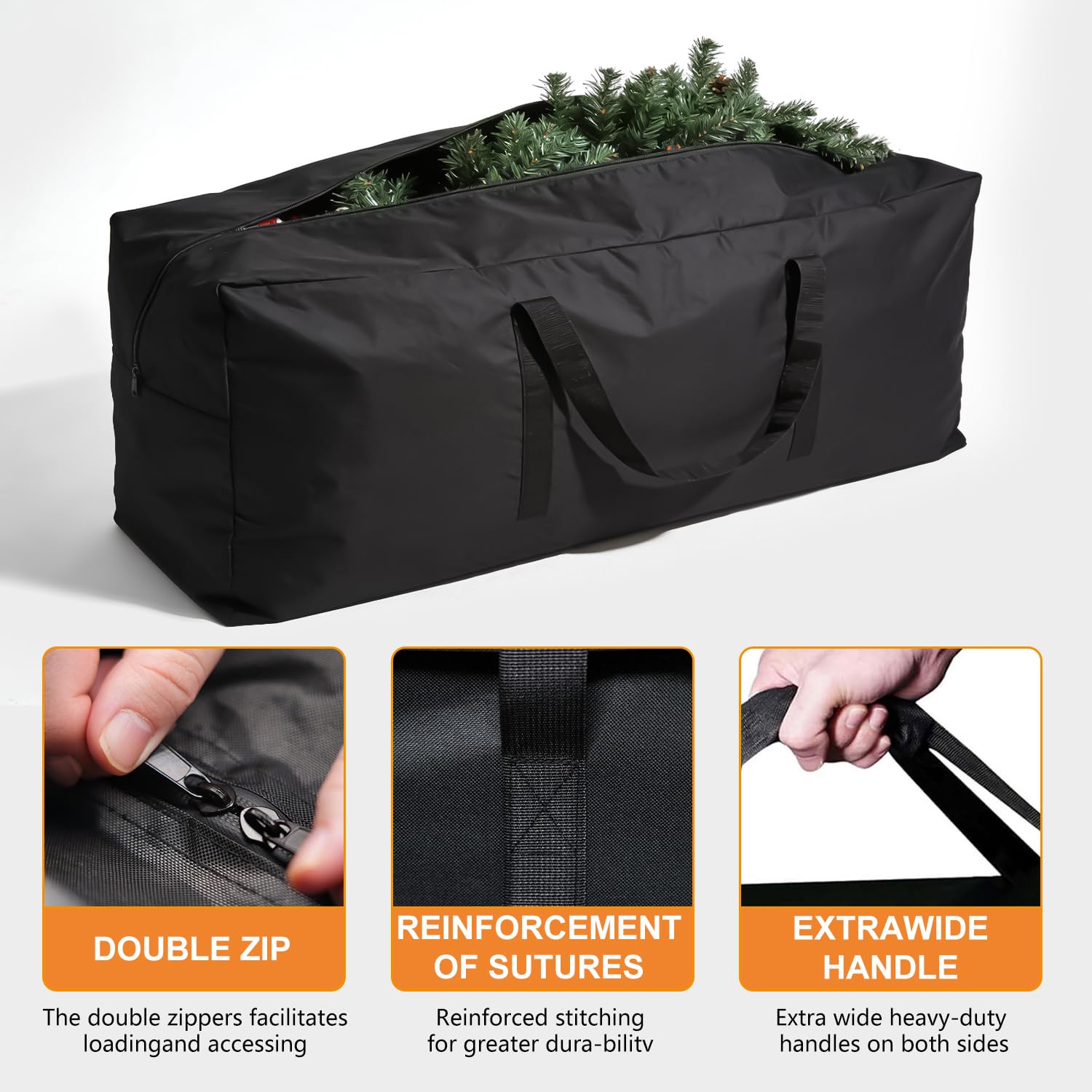 Yczzzj storage bag side handles enable easy transport and handling.