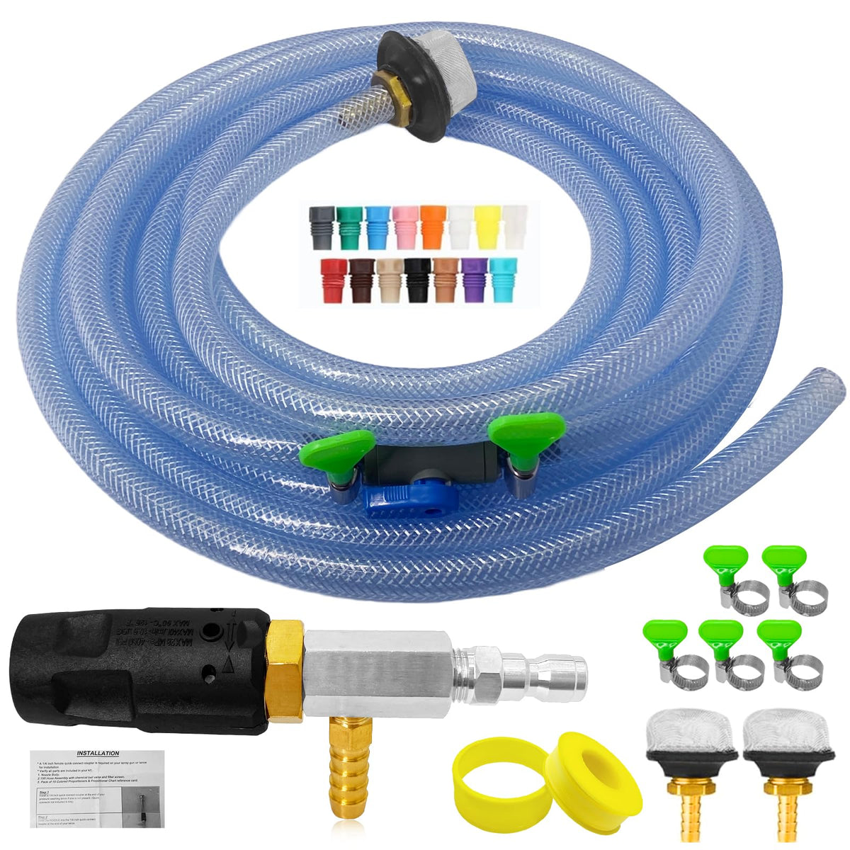 YDHFTYS adjustable long-range nozzle 0-65° for high reach cleaning safety
