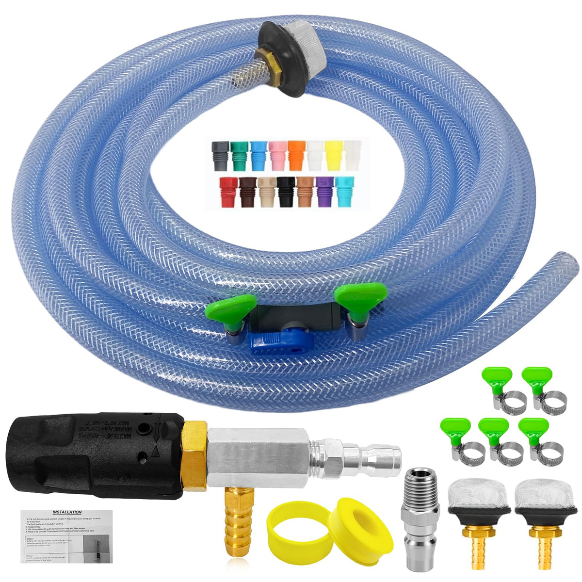 YDHFTYS adjustable long-range nozzle front view for versatile spray patterns