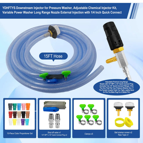 YDHFTYS proportioner set with 15 colors for precise mixing