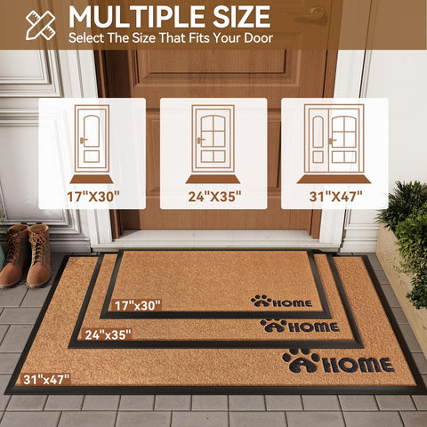 YDKGL Dirt Trapping Mat indoors outdoors use close up shows durable backing for high traffic.