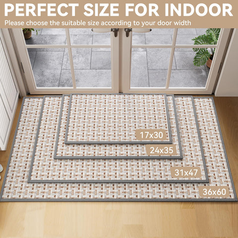 YDKGL dirt-water-trapping-texture captures mud and moisture at the door for cleaner floors