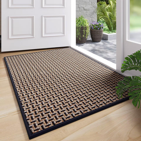 YDKGL door mat with textured surface traps dirt at the doorway