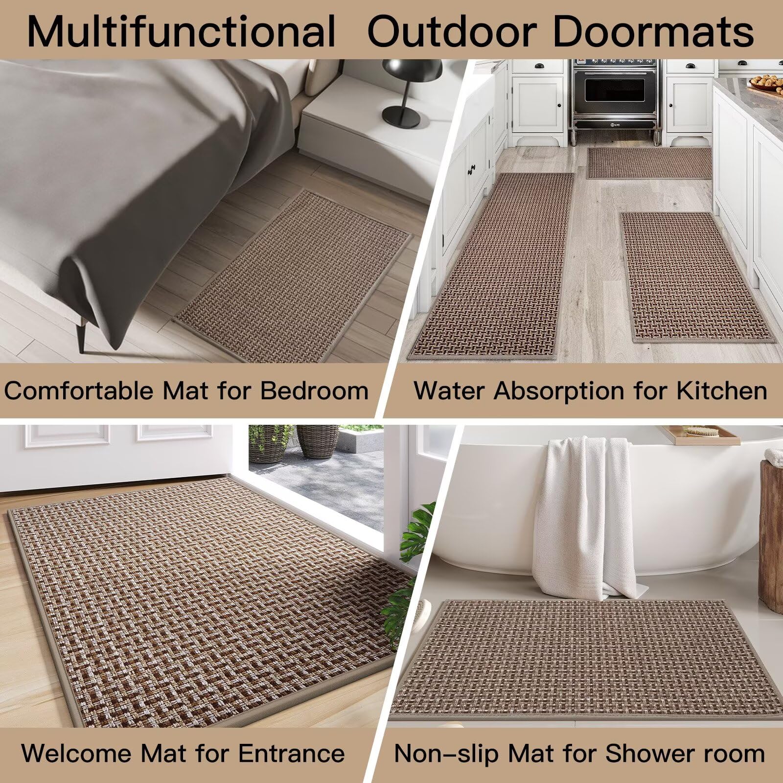 YDKGL door mat converts rain and mud into a cleaner entryway.