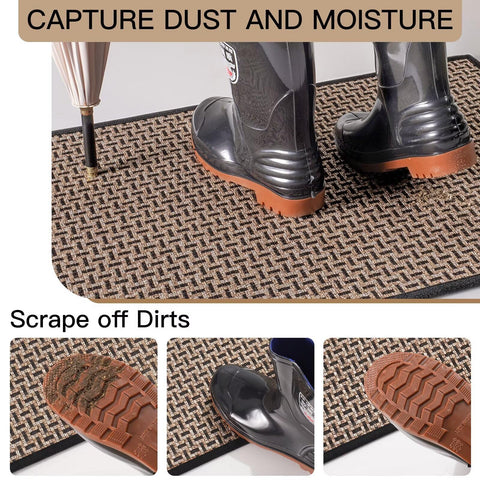 YDKGL mat traps dirt and moisture, keeping entryways dry