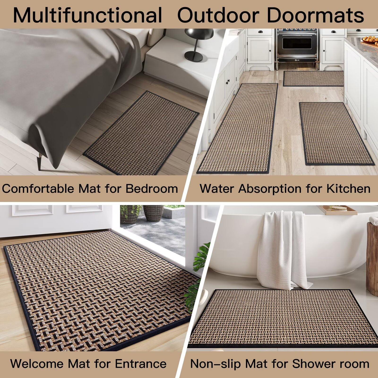 YDKGL door mat helps keep floors dry after rain and snow.