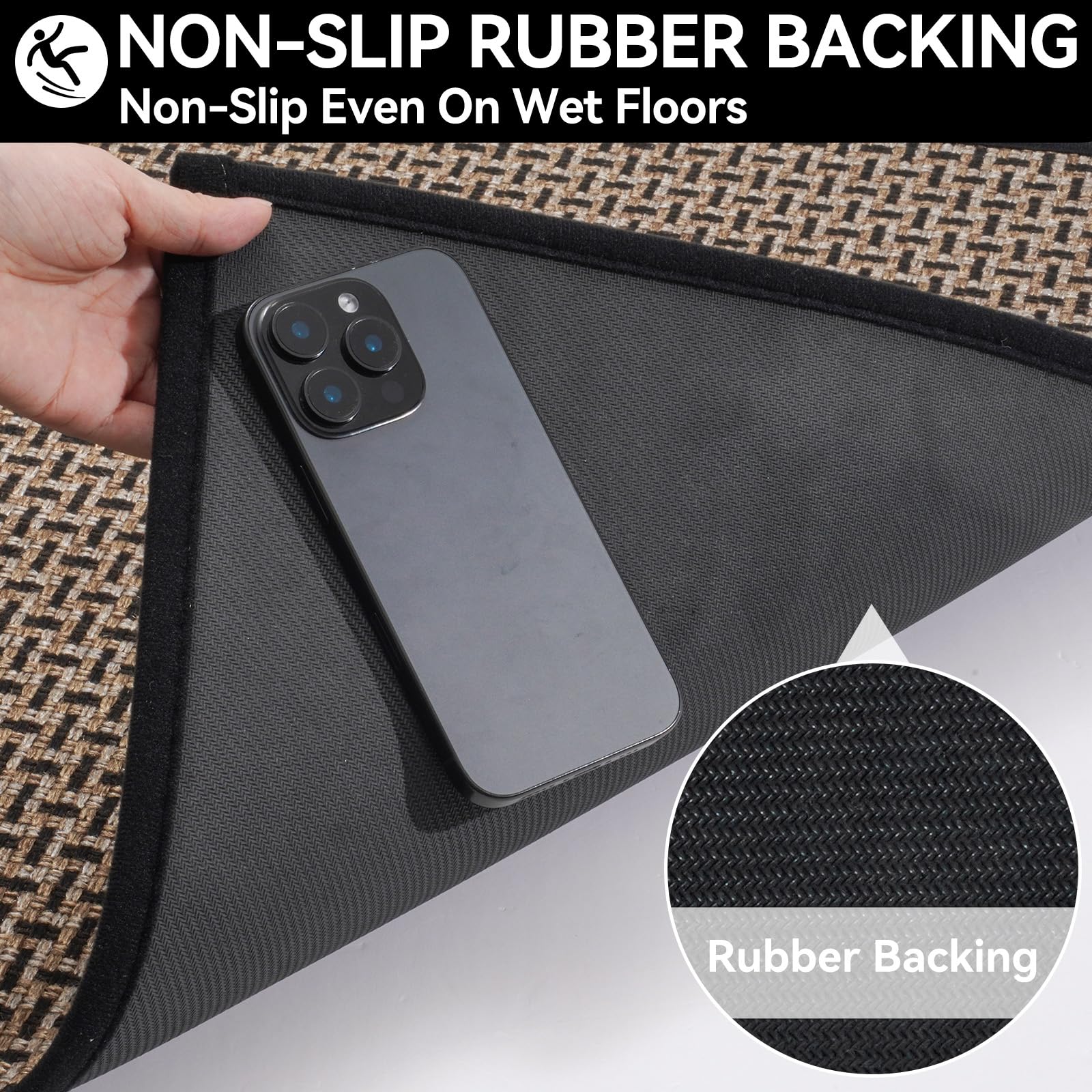 YDKGL door mat durable construction withstands harsh weather.