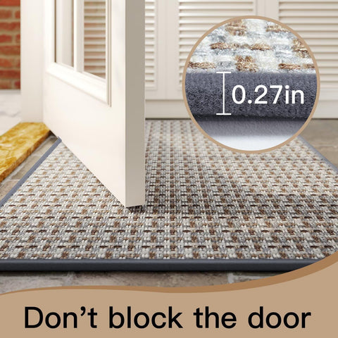 YDKGL door mat fits front doors with a low-profile look.