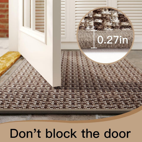 YDKGL door mat is easy to clean and quick-drying for busy homes.