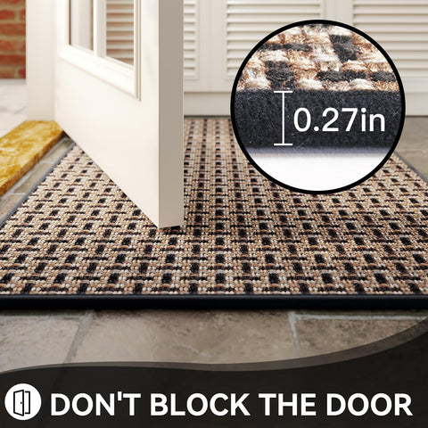 YDKGL door mat low-profile design fits most doorways; smooth transition