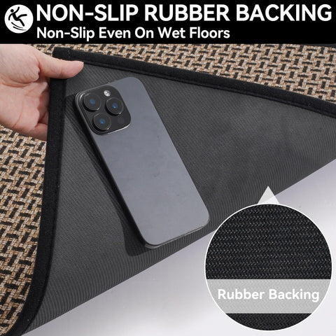 YDKGL door mat machine-washable for easy maintenance