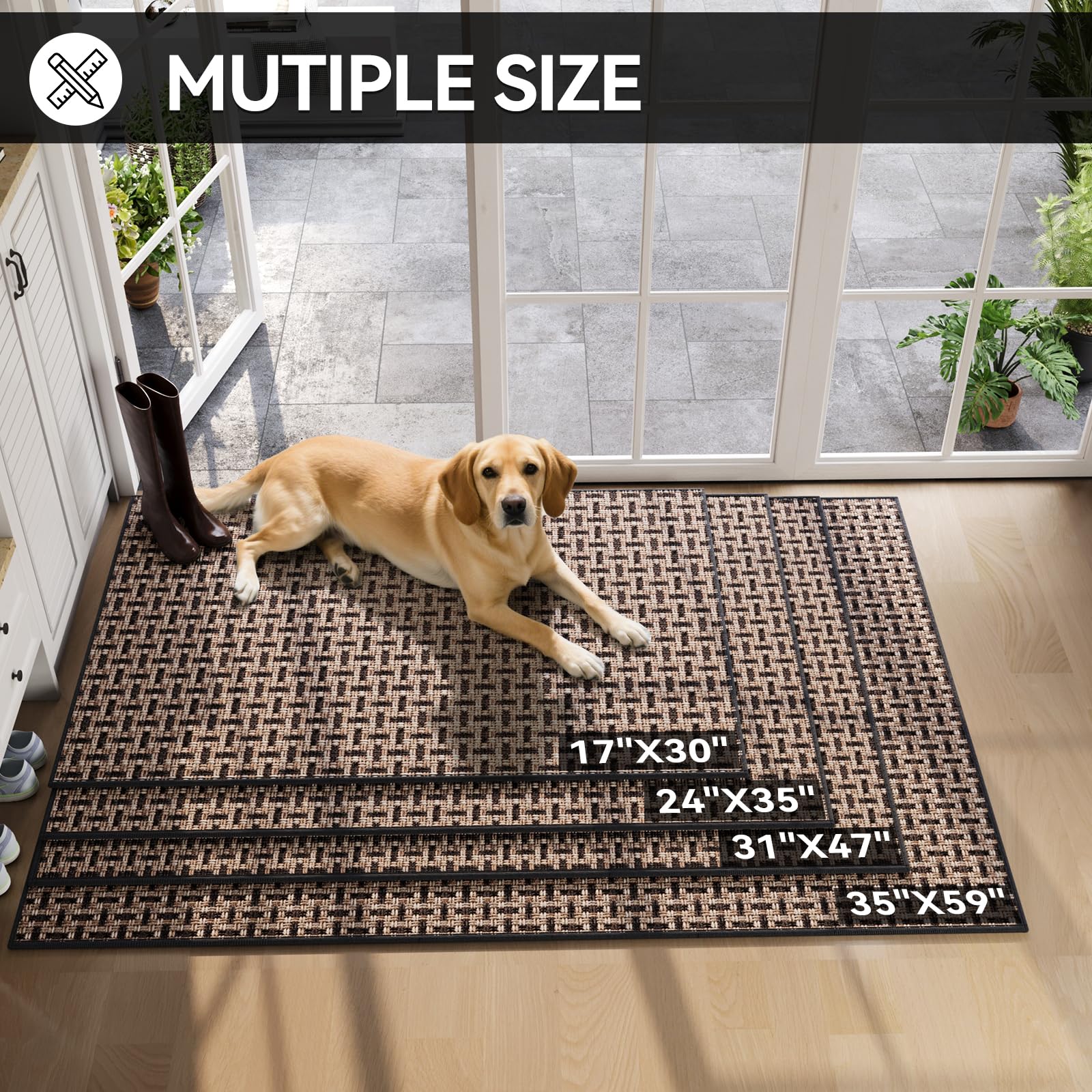 YDKGL door mat rubber backing provides non-slip safety