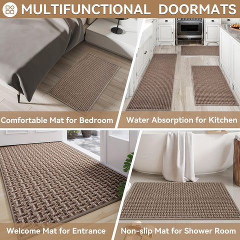 YDKGL 24x72 rug-like mat blends with any decor while staying resilient.